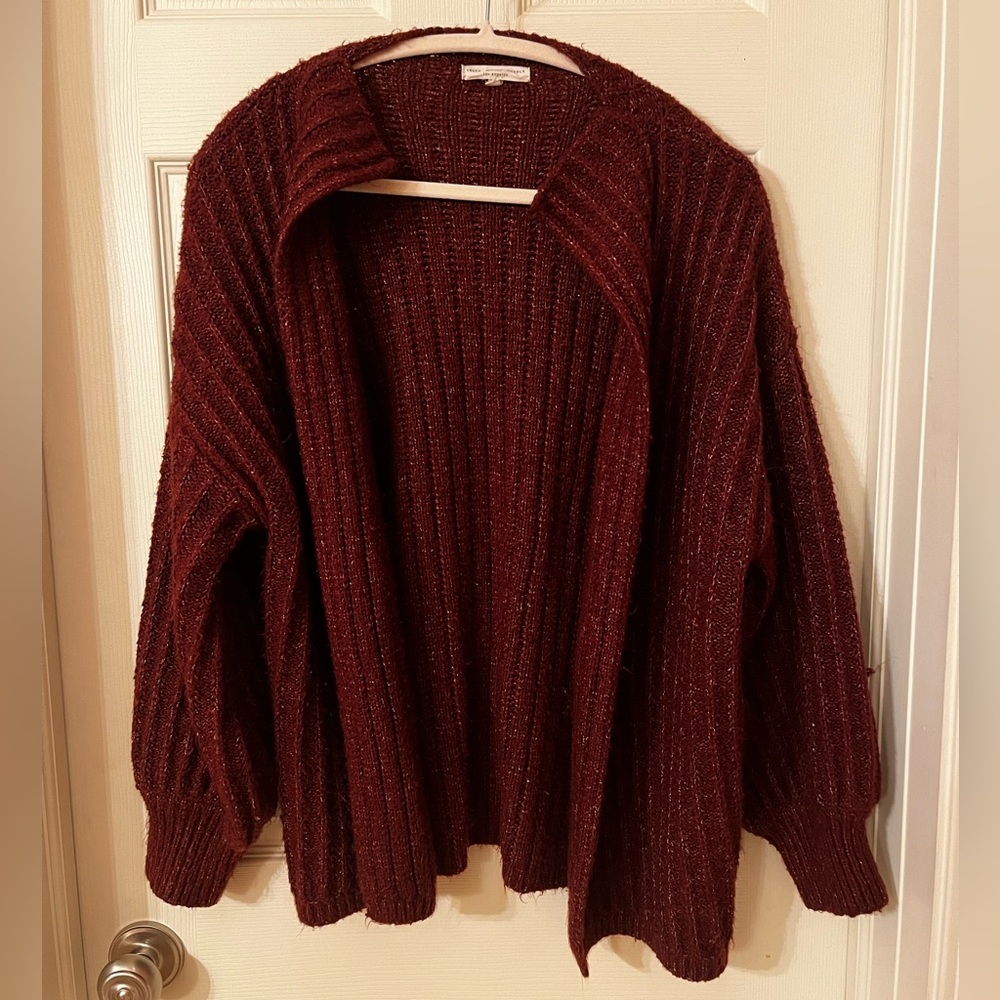 Women’s Urban Outfitters Open Maroon Cardigan